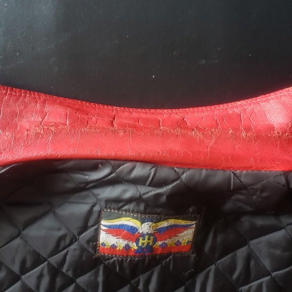 Very Rare Jeff Hamilton Leather Indian Motorcycle Jacket from the 80's - Picture 11 of 12